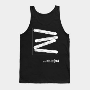 Aphex Twin - Shiny Metal Rods / Minimalist Style Graphic Design Tank Top